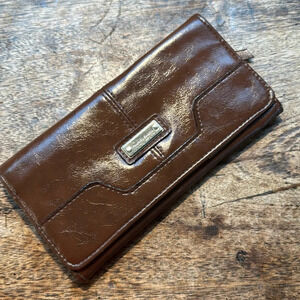 Brown leather Franco Sarto wallet